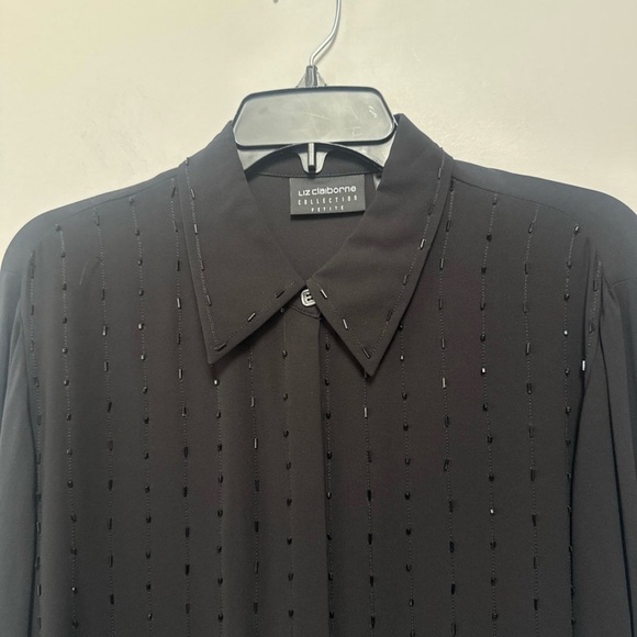 Liz Claiborne Tops - Liz Claiborne Collection Beaded Blouse 16P NWOT